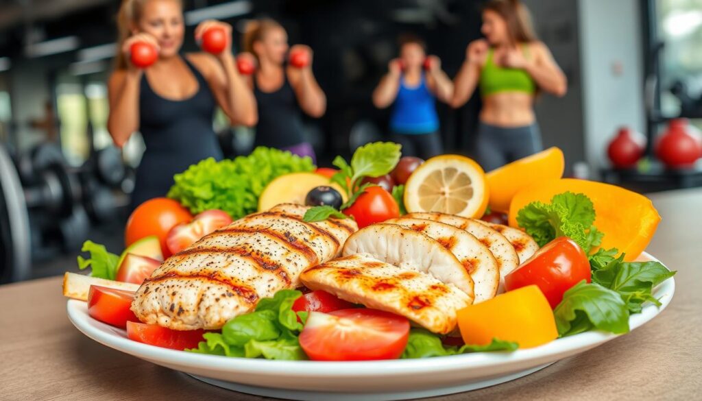 alimentation équilibrée pour le fitness féminin